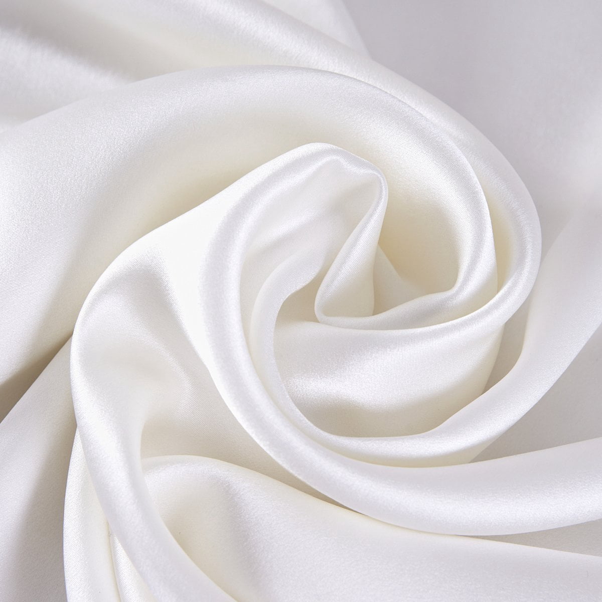 Gilbin Satin Pillowcase for Hair and Skin Silk Pillowcases Set of 4 - with Envelope Closure - with Hidden Zipper - Queen Satin Pillowcase (White)