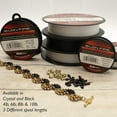 thumbnail image 6 of The Beadsmith S-Lon Fire - Braided and Fused Bead Thread - 4lb. Test, .005"/.12mm Diameter, 125 Yard Spool, Black Color - Super Strong Stringing Material for Jewelry Making and Bead Weaving, 6 of 6