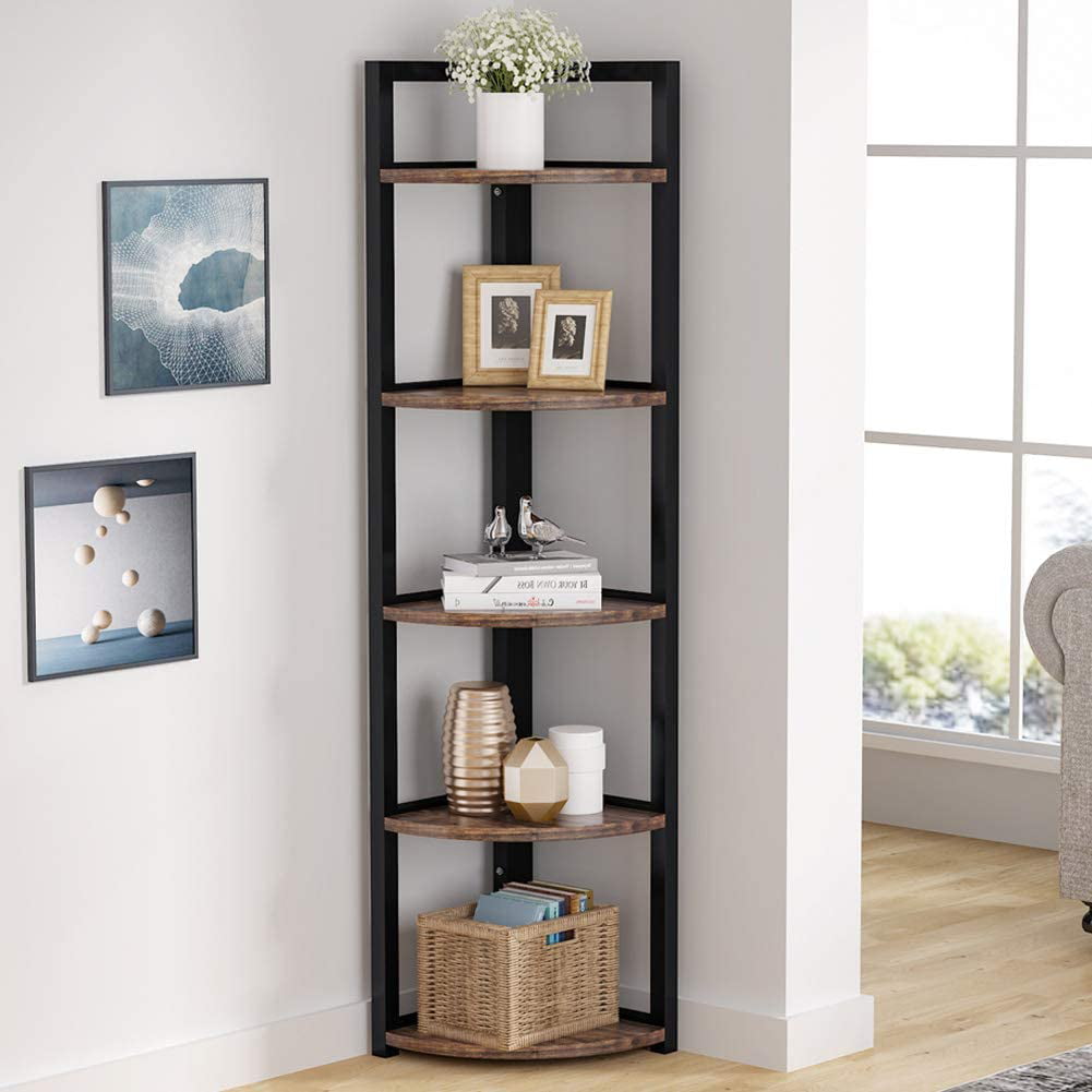Tribesigns 5 Shelf Bookcase Industrial Bookshelf Wood - vrogue.co