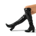 thumbnail image 5 of DREAM PAIRS Women's Thigh High Block Heel Over The Knee Boots, 5 of 5