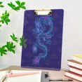 thumbnail image 7 of FMSHPON Purple Dragon Clipboard Hardboard Wood Nursing Clip Board and Pull for Standard A4 Letter 13x9 inches, 7 of 7