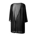 thumbnail image 4 of Argulvti Women's Sheer Chiffon Jacket Casual Cover Up Tops Lightweight Beach Cardigans Blouse Shawl, 4 of 7