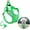 Green (denim), variant on Dog Harness with Leash Set, Adjustable Step in Dog Harness with Breathable Padded Vest for Small Training (XS, Gray with Circle)