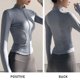 thumbnail image 4 of Chaqueta deportiva de entrenamiento para mujer, chaqueta deportiva de manga larga ajustada con agujeros para el pulgar, 4 of 6