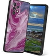 thumbnail image 1 of Compatible with Samsung Galaxy A52 5G Phone Case, Pink-Marble-3 Case Men Women, Flexible Silicone Shockproof Case for Samsung Galaxy A52 5G, 1 of 1