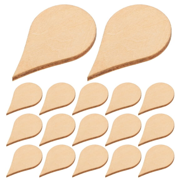 HONITANO 50Pcs Wood Rounds for Handmade Decorations Diy Projects in Rustic Style 1.57X0.98X0.12In