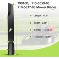 thumbnail image 2 of 115-5059-03 mower blades  toro 115-5059-03 79016P 110-6837-03 112-9759-03 Blades, Compatible with toro timecutter 50 inch blades, toro ss5000 blade, toro mx5060, 75755, 50 inch zero turn blade, 2 of 7