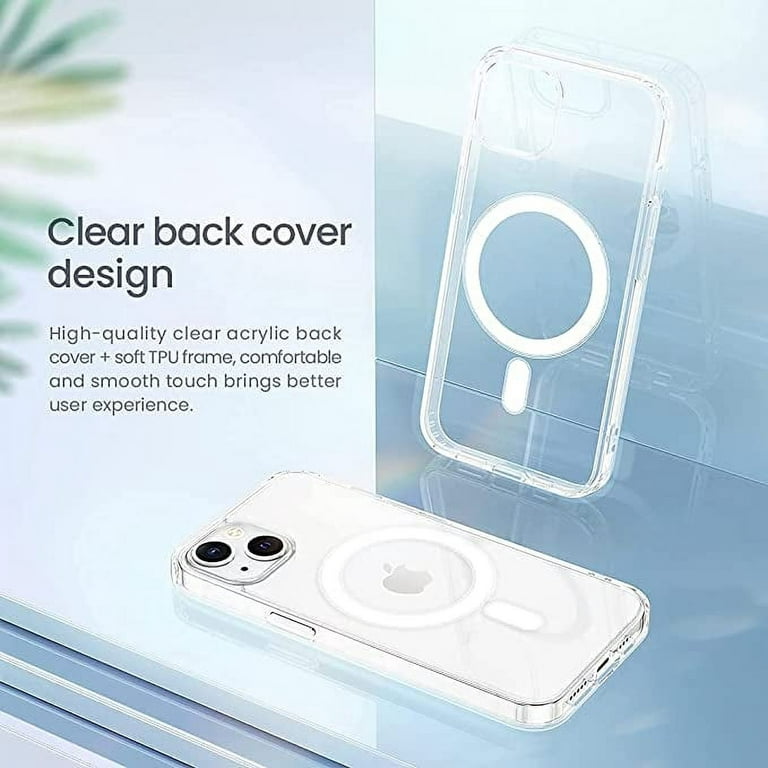 iPhone 13 Clear Magnetic Case Compatible with Magsafe, [Yellow
