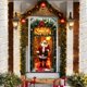 thumbnail image 5 of Herunwer Elastic Christmas Front Door Cover, Holiday Door Banner for Photography Background, Xmas Party Photo Booth and Home Decor, 5 of 6