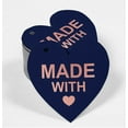 thumbnail image 2 of Inkdotpot Rose Gold Foil Paper Hang Tags Made With Love Wedding Favor Tags 50 Pieces, 2 of 6