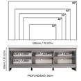thumbnail image 3 of Mueble Mesa Para Tv Rack Madesa 6 Espacios Hasta 80 Gris, 3 of 10