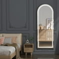 thumbnail image 6 of Full Length Mirror with Lights,Floor Mirror, Standing Lighted Mirror, Full Body Mirror with Aluminum Frame3 Color 60"X 20", 6 of 9