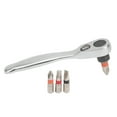 thumbnail image 2 of 45 Steel Wrench Kit, Ratchet Wrench Kit 45 Steel Material 4Pcs Multi-Model Screwdriver Bit Kit  For Wood Processing Plants For Metal, 2 of 8