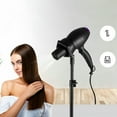 thumbnail image 4 of Soporte para secador de pelo, varilla ajustable de acero inoxidable giratoria de Plata 50-106cm Yuyangstore Soporte para secador de pelo, 4 of 8
