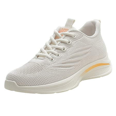 

Mackneog Sneaker For Women Fly Woven Mesh Running Shoes Athletic Tennis Walking Breathable Sneakers Sport Shoes Knit Running Shoes Gift on Clearance