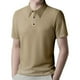 thumbnail image 1 of pstuiky camisetas camisas para hombre, Blusa informal de manga corta con cuello vuelto y botones de malla de seersucker de color liso para hombre camisetas de hombre xxxl, 1 of 4