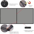 thumbnail image 3 of Garage Screen Door for 1 Car Garage 9x7 ft Magnetic Closure Heavy Duty Weighted Bottom Fiberglass Mesh Retractable Screen Net Easy Install, 3 of 16