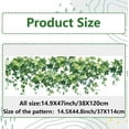 thumbnail image 2 of 38x116cm Vine Flower Window Decals Green Leaves Plants Window Clings Large Static Anti Collision Decorative Window Stickers Non-Adhesive for Stop Birds Pets Strikes Home Room Decor Colorful, 2 of 9