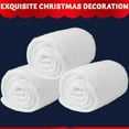 thumbnail image 2 of Joyfy Christmas Snow Blanket Roll ( 3 Pcs) ,3x8 ft Soft Thick Artificial Snow Blanket ( Cotton Fabric) for Christmas Holiday Winter Decoration, 2 of 8
