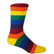 MOXY Socks Performance Ultimate Rainbow Stripes Fitness Crew Socks