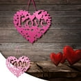 thumbnail image 2 of XGFHYJEH Valentine's Day Sign Hanging Heart Shape Sign for Front Door Valentine Heart Decorations for Home Wall Table Porch Door Window Decor, 2 of 5