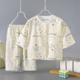thumbnail image 2 of KPOPLK Boys Pajamas Pants Long Sleeve Top 2 Piece Set Kids Sleepwear PJs Soft Loungewear for Boys 3Months-5Years,Size 18-24 Months, 2 of 5