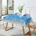 thumbnail image 5 of Nanqianyi Christmas Snowflake Light Blue Tablecloth 54 x 72 Inches, Winter Snowflake Printed Rectangle Table Cloth for Xmas Holiday Kitchen Supplies, 5 of 11
