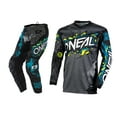 thumbnail image 1 of Oneal Youth/Kids Element Villain Grey Motocross Dirt bike Offroad MX Jersey Pants Combo Package Riding Gear Set Jersey, 1 of 6