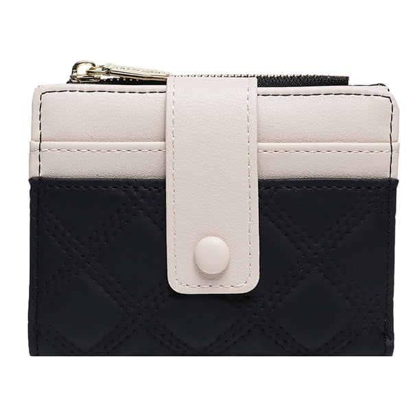 Carteras para mujer, cartera pequeña para mujer, organizador de cuero PU, monedero con cremallera, bolso de mano pequeño plegable, 11,2*8*2cm