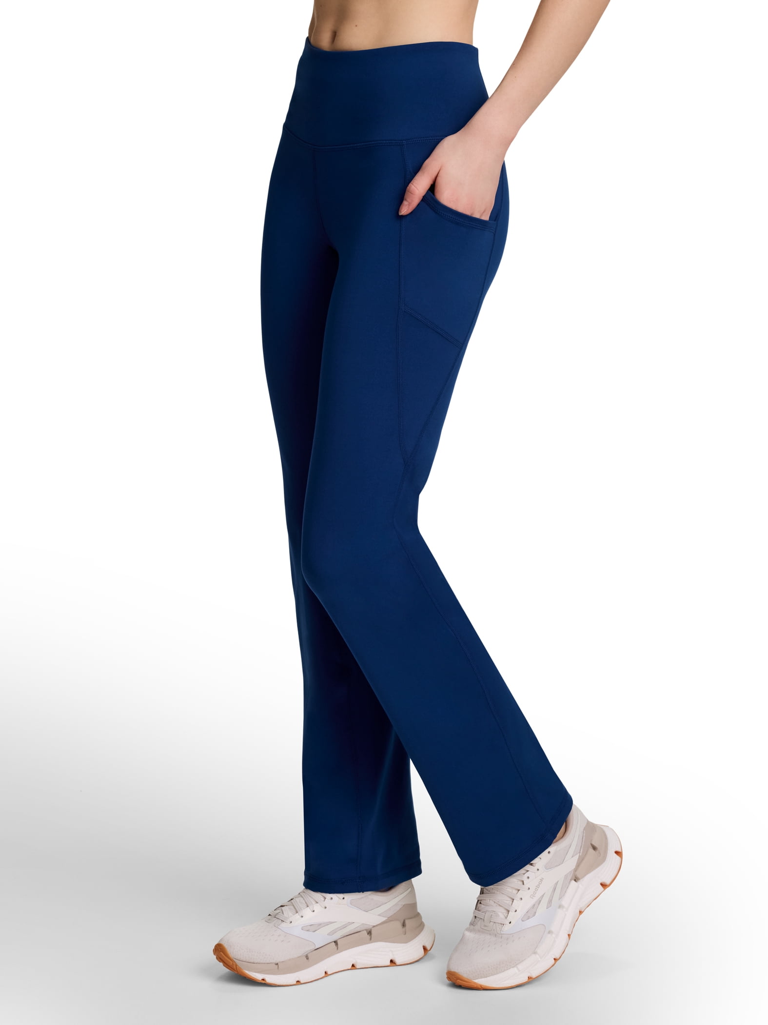 Reebok Women's and Women's Plus Size Everyday High Rise Pant With Pocket, Sizes XS-4X