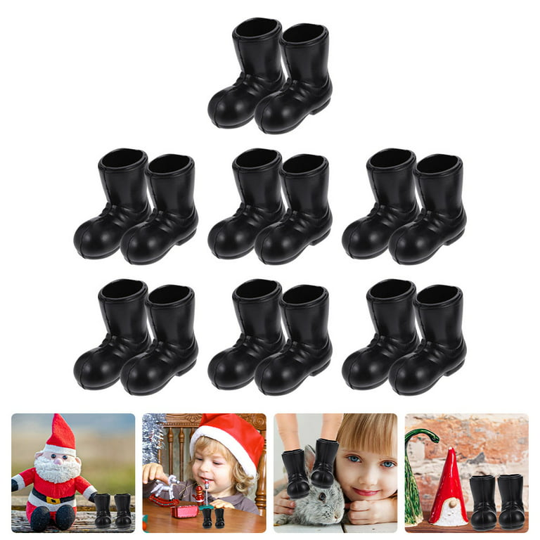  Abaodam 3 Pairs Mini Christmas Boots Dollhouse gnome Shoes  Santa Boots for Craft Santa Boots Shoes Mini House Shoes Ornaments Santa  Claus Boot Toy DIY Baby Shoes Doll House Child abs 