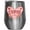 Silver, variant on Retro Cupid Vibes with Flowers & Lady Bug, Valentine's Day or Valentine Gift, White 12oz Wine Tumbler