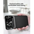 thumbnail image 3 of LEDEX Leather case back cover Protective Cover Phone Case Glass Back Shell For iPhone 13 Pro (Brown), 3 of 6