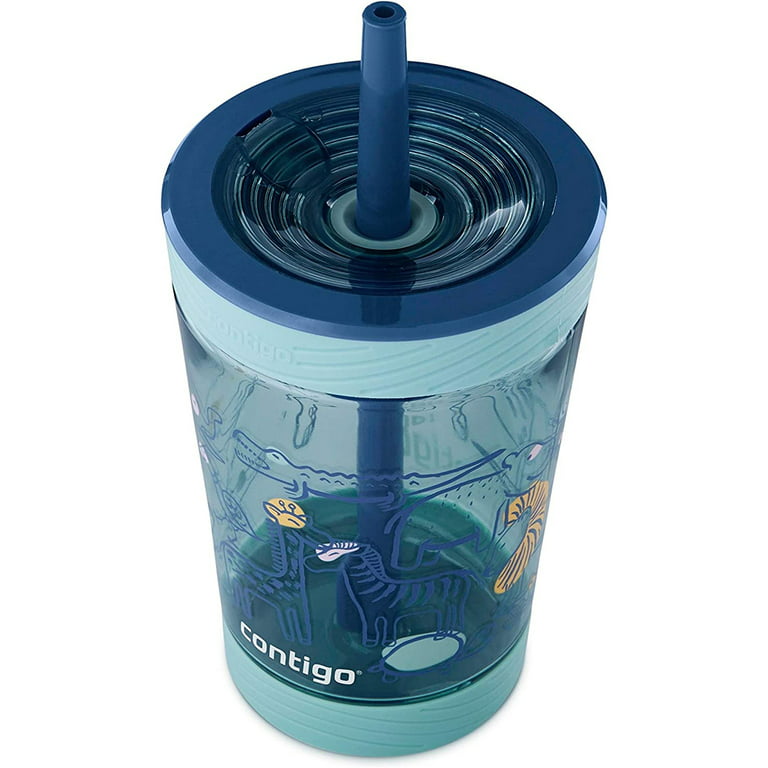 Contigo Spill-Proof Kids Plastic Tumbler with Straw, 14 oz., Gummy