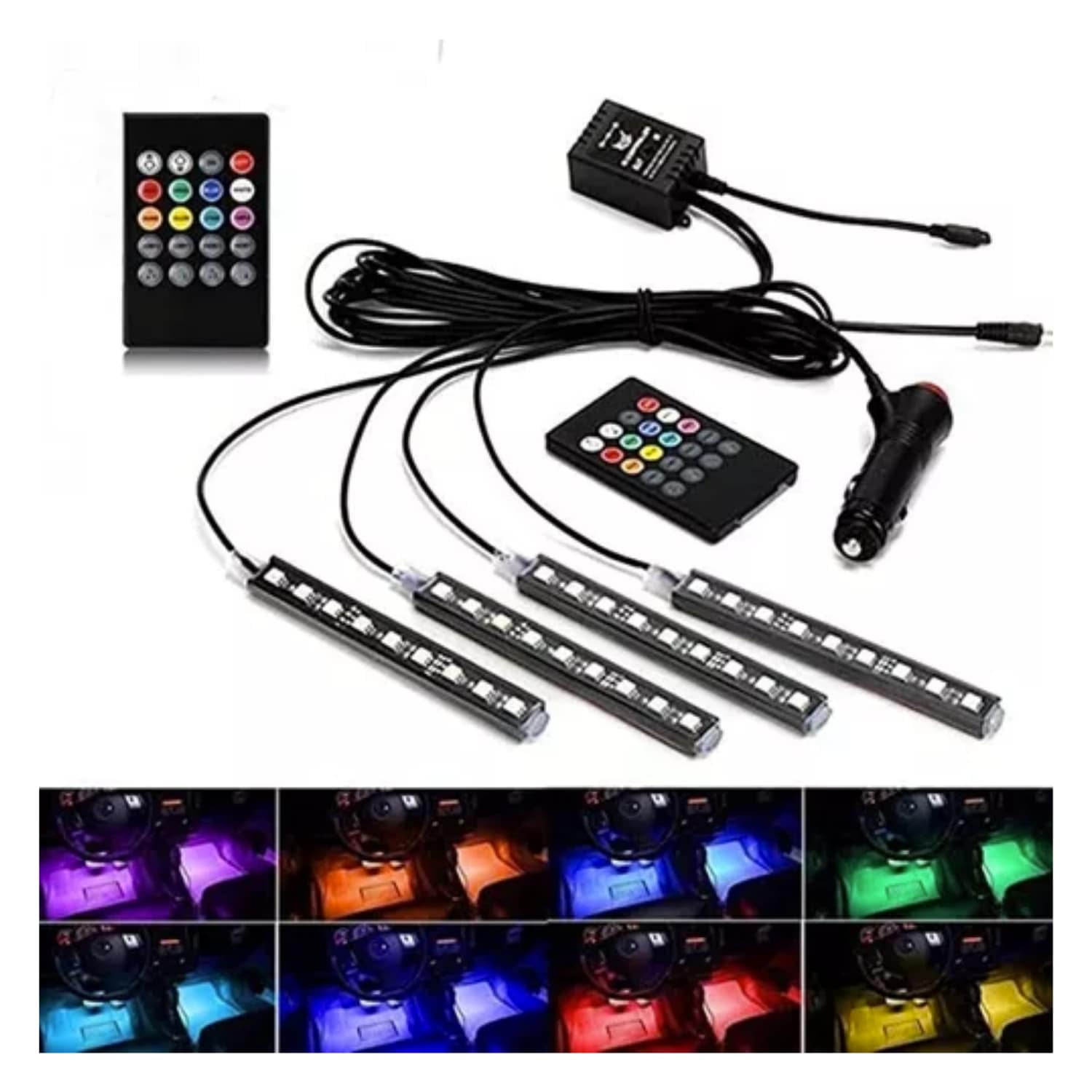 Kit De Iluminación Interior Auto Rítmica