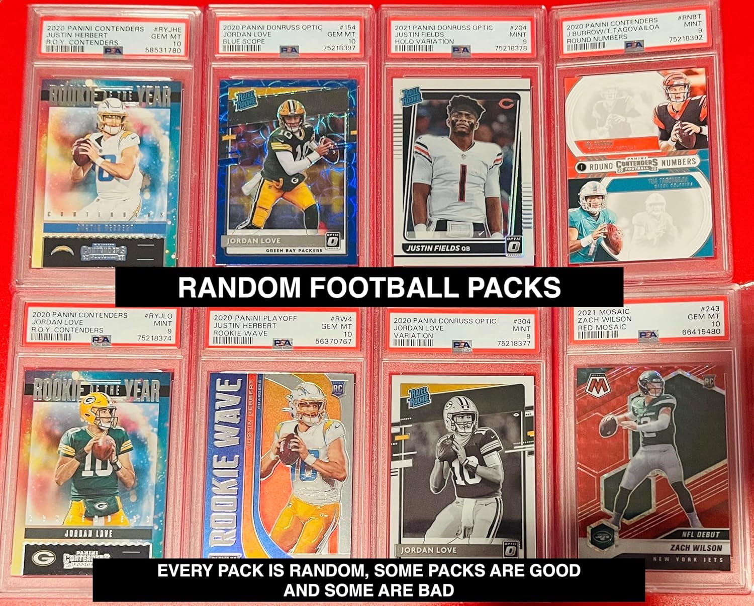 football graded card mystery box Amazon.com: PSA Football Graded Card Mystery Pack | PSA Graded Football Card  + 1 Sealed Pack of Cards | Grade 8+ Guaranteed main image 1
