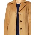 thumbnail image 3 of CALVIN KLEIN Womens Beige Buttoned Peacoat Winter Jacket 14, 3 of 5