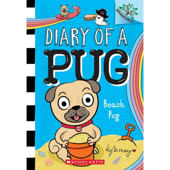 Pre-Owned Beach Pug: A Branches Book (Diary of a Pug #10): Volume 10 (Paperback) 1338877607 9781338877601