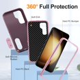thumbnail image 2 of Stand Case for Samsung Galaxy S23 FE with Metal Kickstand Hard PC & TPU Back Shockproof [Military Grade Protection] Heavy Duty Rugged Hybird Protective Cover for Samsung Galaxy S23 FE, Purple+Pink, 2 of 9