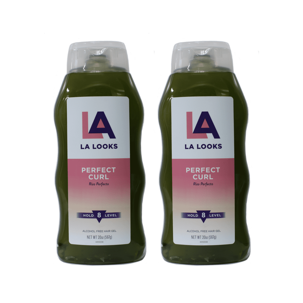 2pk LA Looks Perfect Curl Gel Hold Level 8 20oz each Mega Hold