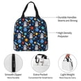thumbnail image 5 of Lsque Space Dog Pattern Lunch Bag Women/Men Insulated Lunch Box,Small Leakproof Cooler Food Lunch Containers Reusable High Capacity Lunch Tote Bags, 5 of 6