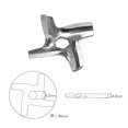 thumbnail image 3 of 10X para Picadora de Carne Cuchillo Picadora Cuchilla Piezas de Electrodomésticos de Cocina para HV2 HV3 HV4 HV6 HV8 ME406 ME420 ME605 ME650, 3 of 5
