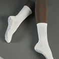 thumbnail image 4 of Bienvenido Calcetines de yoga con empuñaduras para mujer, calcetines antideslizantes para yoga, pilates, barra, danza, 4 of 5
