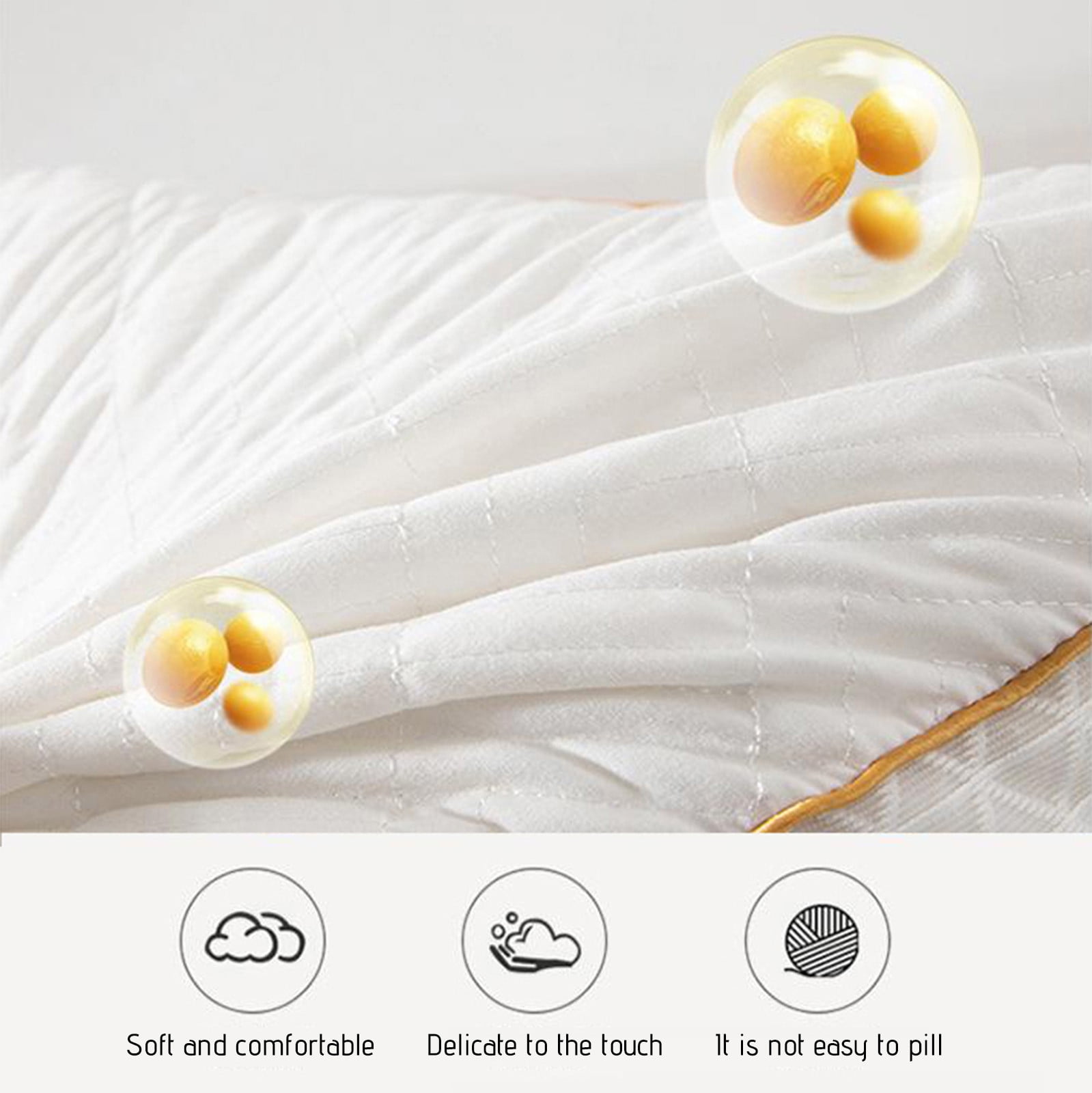 HongHeng Pillows for Sleeping (1-Pack), Luxury Hotel Pillows Queen Size, Bed Pillows for Side and Back Sleeper