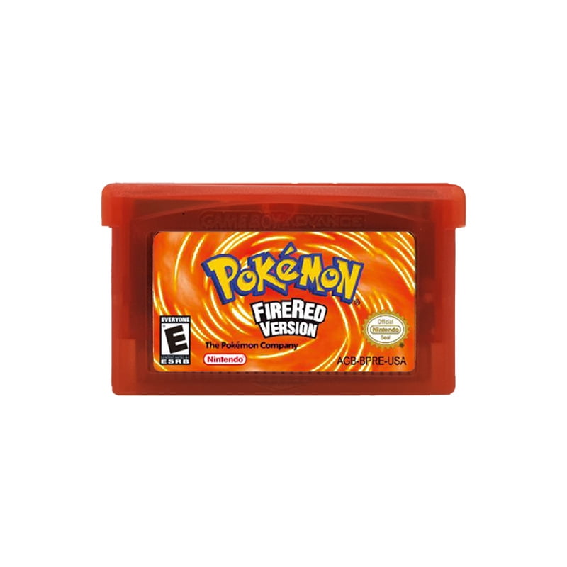Pokomon FireRed Game Boy Advance Game Cartridge