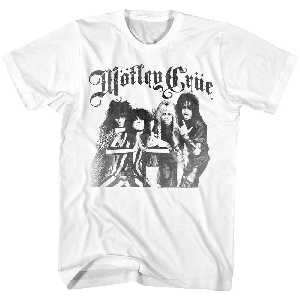 Motley Crue Group Photo 2012 Tour Black T Shirt New Official Band Merch 