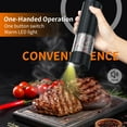 thumbnail image 2 of Ensemble de 2 Moulins à Sel et Poivre Électriques Rechargeables par USB avec Lumière LED Chaude, Grande Capacité Réglable Moulin à Sel et Poivre Automatique pour Cuisine, Restaurant, Extérieur, Noir, 2 of 7
