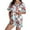Sky Blue, variant on Lobster Pajamas Women Silk Pajamas Short Sleeve Satin Sleepwear Button Down Lounge Set Pjs Breathable Women Pjs Sets On Sale Light Blue L
