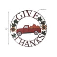 thumbnail image 3 of 24" Metal Red Truck Wheel Décor (Give Thanks), 3 of 3