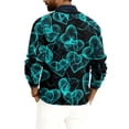 thumbnail image 4 of LWavelet Men's Valentine's Theme Graphic Sweater - Playful Pattern, Perfect for Valentine's Day Parties & Casual Leisure Black XL, 4 of 6